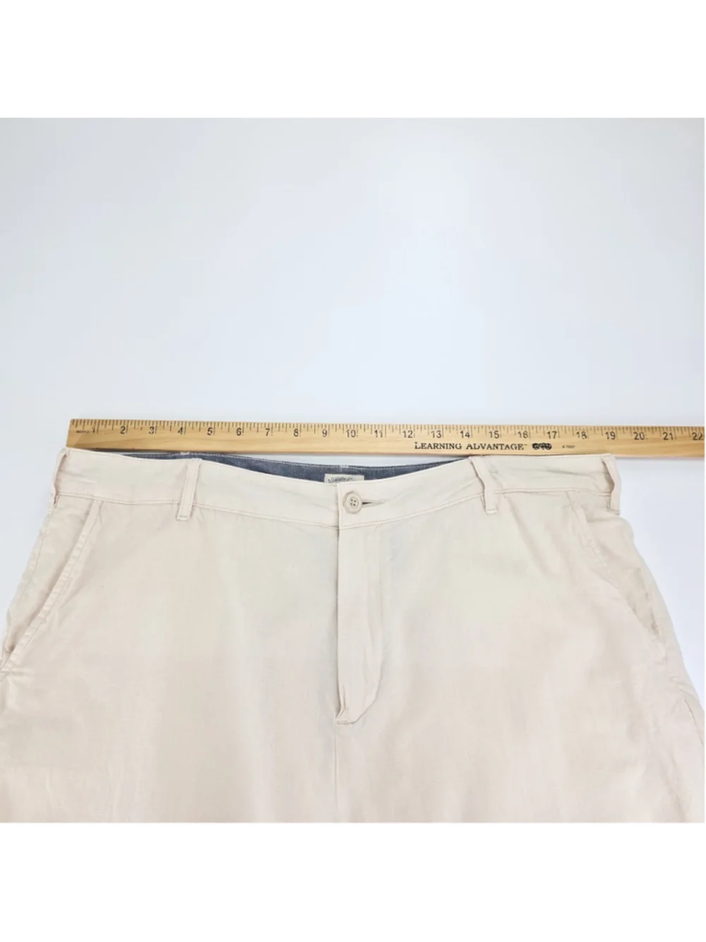 Faherty Tradewinds Linen Blend Shorts Mens 36 Stone Beige Flat Front 9